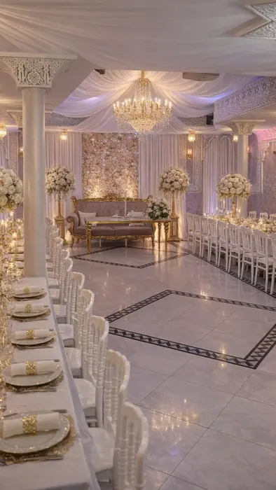 Table d'honneur dressée pour un mariage
